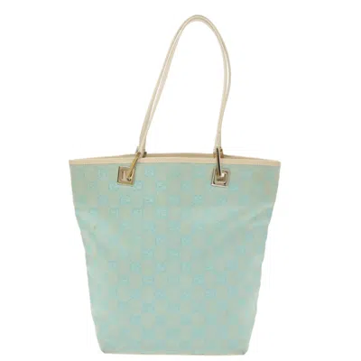 Pre-owned Gucci Gg Canvas Blue Canvas Tote Bag ()
