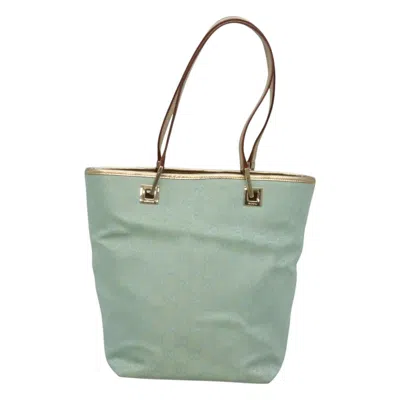 Pre-owned Gucci Gg Canvas Blue Canvas Tote Bag ()