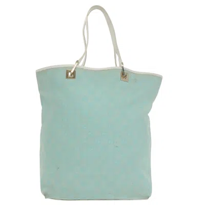 Pre-owned Gucci Gg Canvas Blue Canvas Tote Bag ()