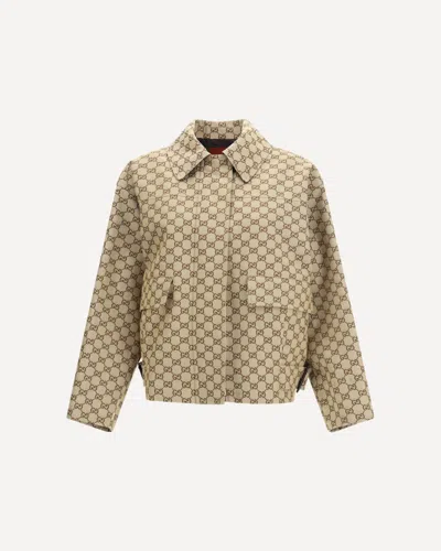 GUCCI GG CANVAS BOMBER JACKET