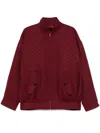Gucci Canvas Pilot Jacket In Red