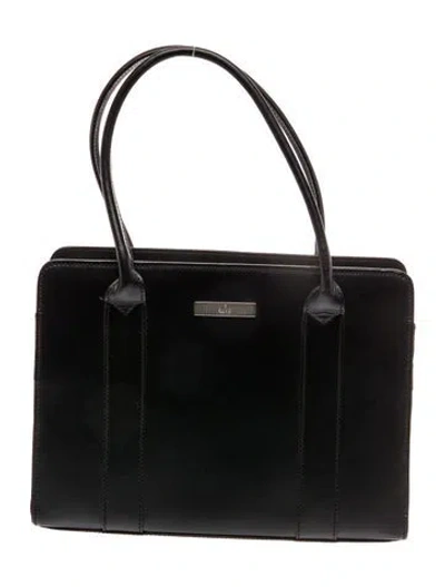 Pre-owned Gucci Gg Canvas Boston In Black