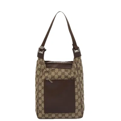 Pre-owned Gucci Gg Canvas Brown Canvas Shoulder Bag ()