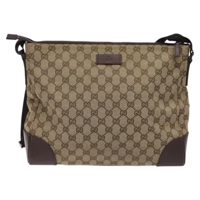 Pre-owned Gucci Gg Canvas Brown Canvas Shoulder Bag ()