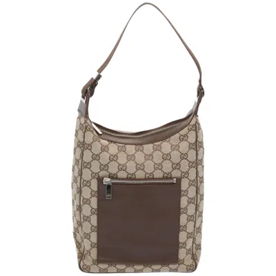 Gucci Gg Canvas Brown Canvas Shoulder Bag ()