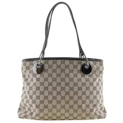 Pre-owned Gucci Gg Canvas Brown Canvas Tote Bag ()