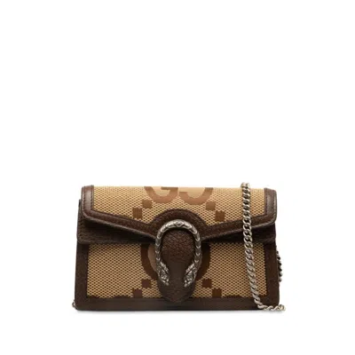 Pre-owned Gucci Gg Canvas Brown Gg Canvas Shoulder Bag ()