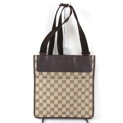 Pre-owned Gucci Gg Canvas Brown Gg Canvas Shoulder Bag ()