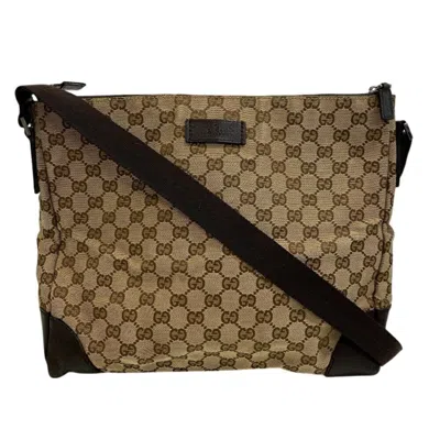 Pre-owned Gucci Gg Canvas Brown Gg Canvas Shoulder Bag ()