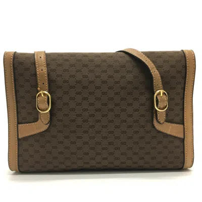 Pre-owned Gucci Gg Canvas Brown Gg Canvas Shoulder Bag Tote Bag ()
