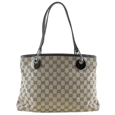 Pre-owned Gucci Gg Canvas Brown Gg Canvas Tote Bag ()