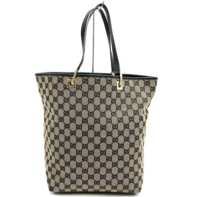 Pre-owned Gucci Gg Canvas Brown Gg Canvas Tote Bag ()