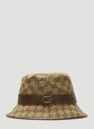 Gucci Gg Canvas Bucket Hat In Beige