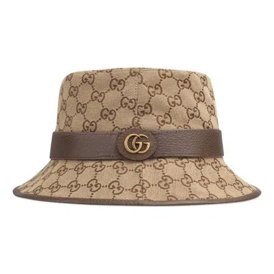 Gucci Gg Canvas Bucket Hat 'beige Brown'