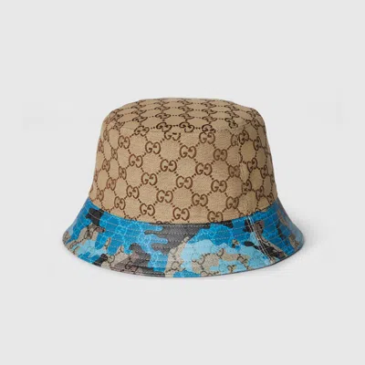 Gucci Gg Canvas Bucket Hat In Brown