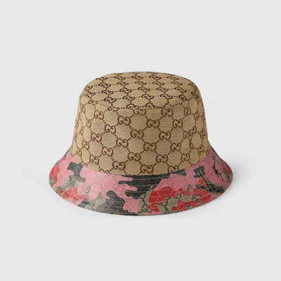 Gucci Gg Canvas Bucket Hat In Brown