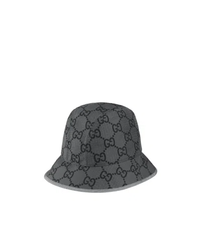 Gucci Gg Canvas Bucket Hat In Gray