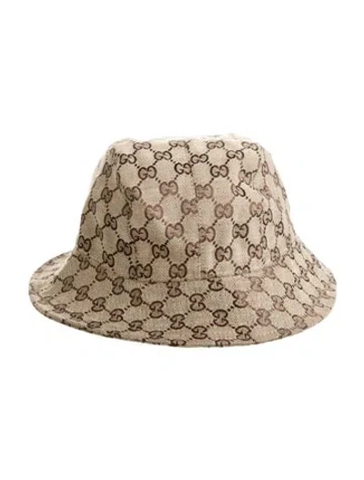 Pre-owned Gucci Gg Canvas Bucket Hat In Neutral