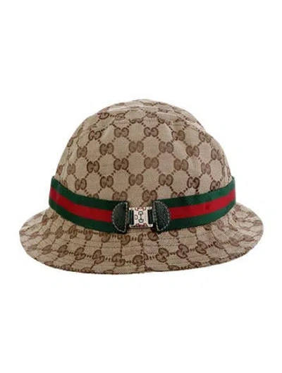 Pre-owned Gucci Gg Canvas Bucket Hat In Neutrals