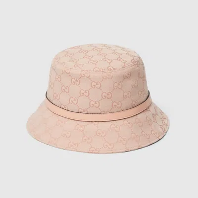 Gucci Gg Canvas Bucket Hat In Pink