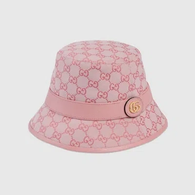 Gucci Gg Canvas Bucket Hat In Pink