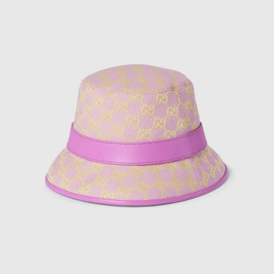 Gucci Gg Canvas Bucket Hat In Pink