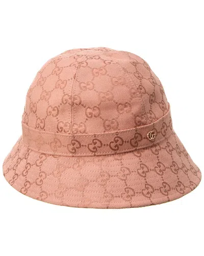 Gucci Gg Canvas Bucket Hat In Pink