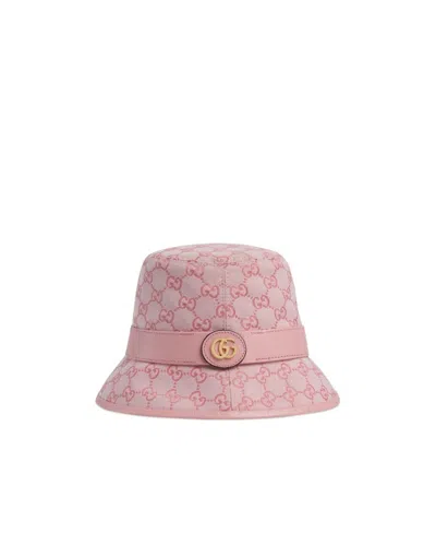 Gucci Gg-canvas Bucket Hat In Pink