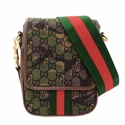 Pre-owned Gucci Gg Canvas Camouflage Gg Canvas Shoulder Bag ()