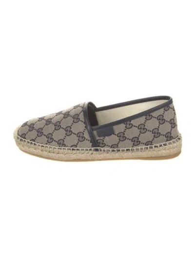 Pre-owned Gucci Gg Canvas Canvas Espadrilles