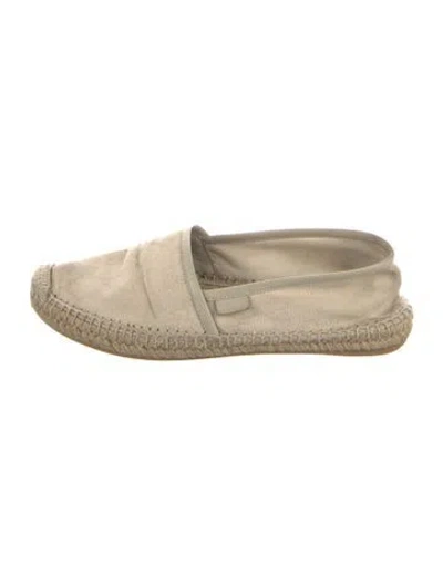 Pre-owned Gucci Gg Canvas Canvas Espadrilles In Neutral