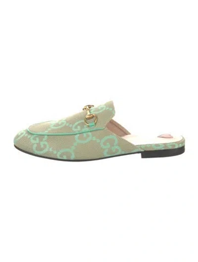 Pre-owned Gucci Gg Canvas Canvas Mules In Multi