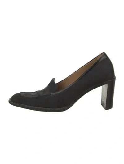 Pre-owned Gucci Gg Canvas Canvas Pumps In Black