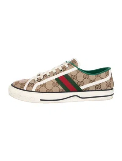 Pre-owned Gucci Gg Canvas Canvas Sneakers In Brown