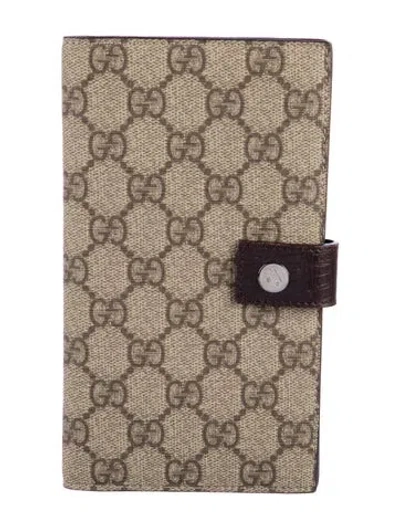 Pre-owned Gucci Gg Canvas Canvas Wallet In Neutral