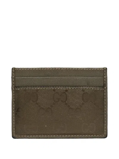 Pre-owned Gucci Gg Canvas Cardholder