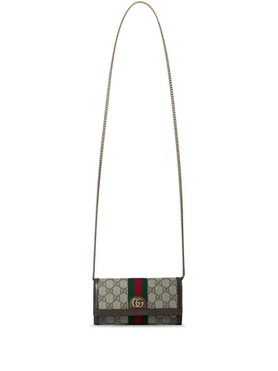 Gucci Gg Canvas Chain Wallet
