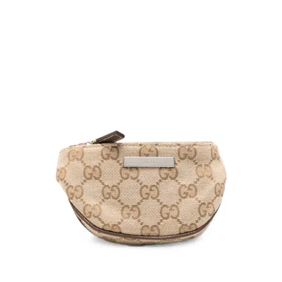Gucci Gg Canvas Coin Purse In Neutrals