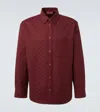 Gucci Gg Canvas Cotton-blend Shirt In Red