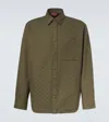 Gucci Gg Canvas Cotton-blend Shirt In Green