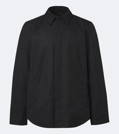 Gucci Gg Supreme Canvas Shirt In Gray