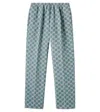 Gucci Gg Canvas Cotton Straight Pants In White