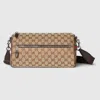 Gucci Gg Canvas Cylinder Bag In Brown