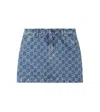 Gucci Gg Canvas Denim Skirt