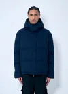 Gucci Men Gg Canvas Down Jacket In Blue