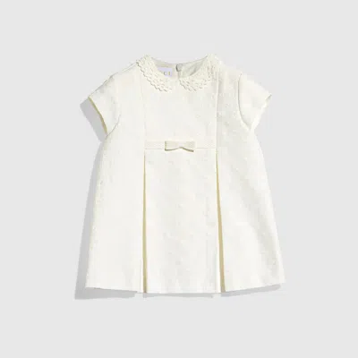 Gucci Babies' Gg Canvas Dress In White