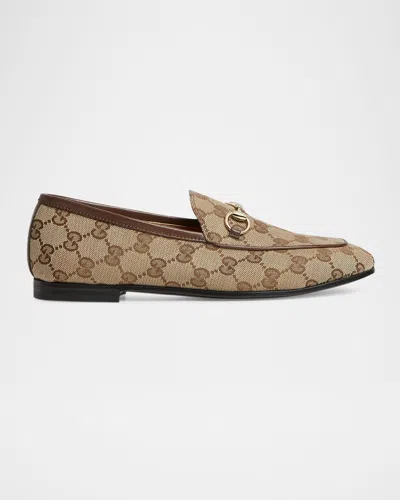GUCCI GG CANVAS FLAT LOAFERS