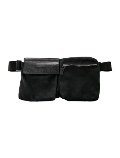 Pre-owned Gucci Gg Canvas Gg Canvas Belt Bag Vintage In Black