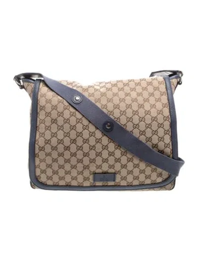 Pre-owned Gucci Gg Canvas Gg Canvas Diaper Bag In Multi