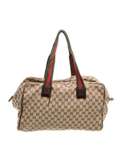 Pre-owned Gucci Gg Canvas Gg Monogram Tote In Brown